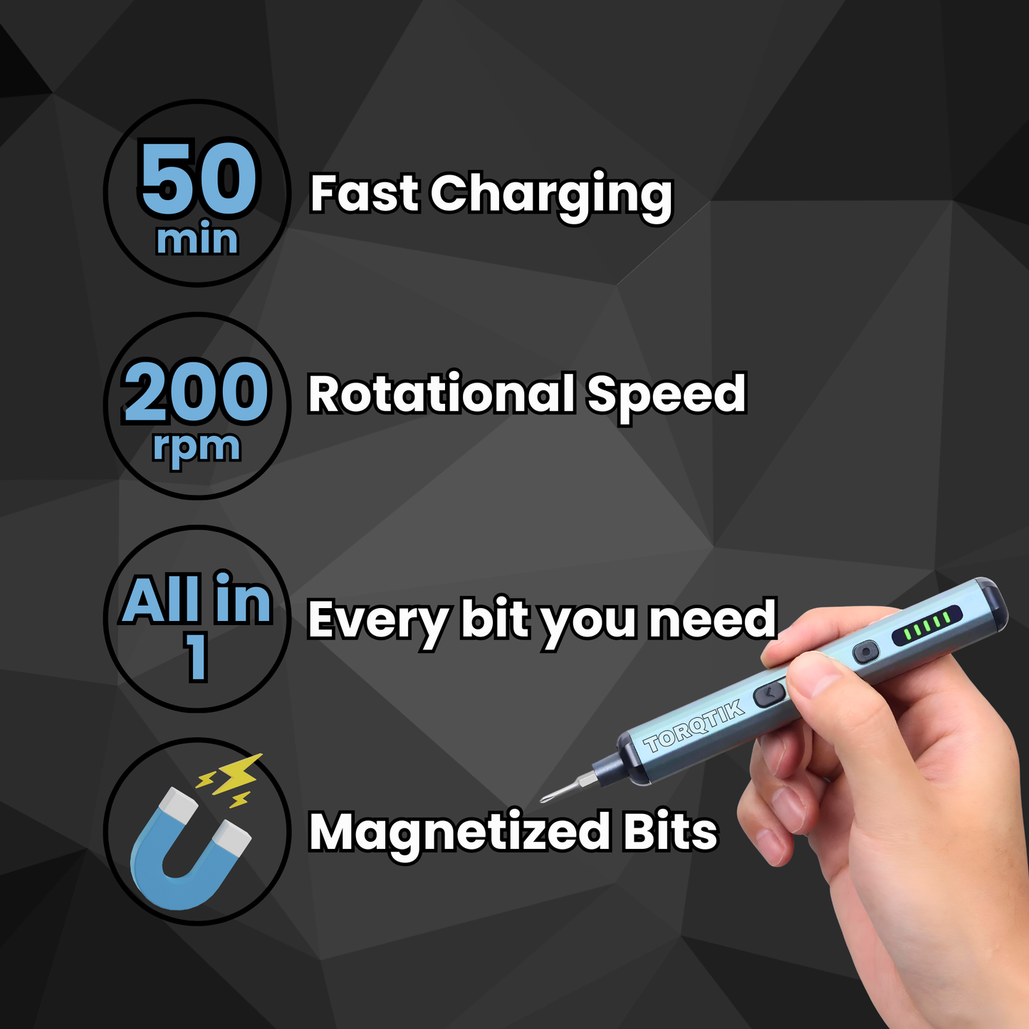 TorqTik™ Precision Electric Screwdriver