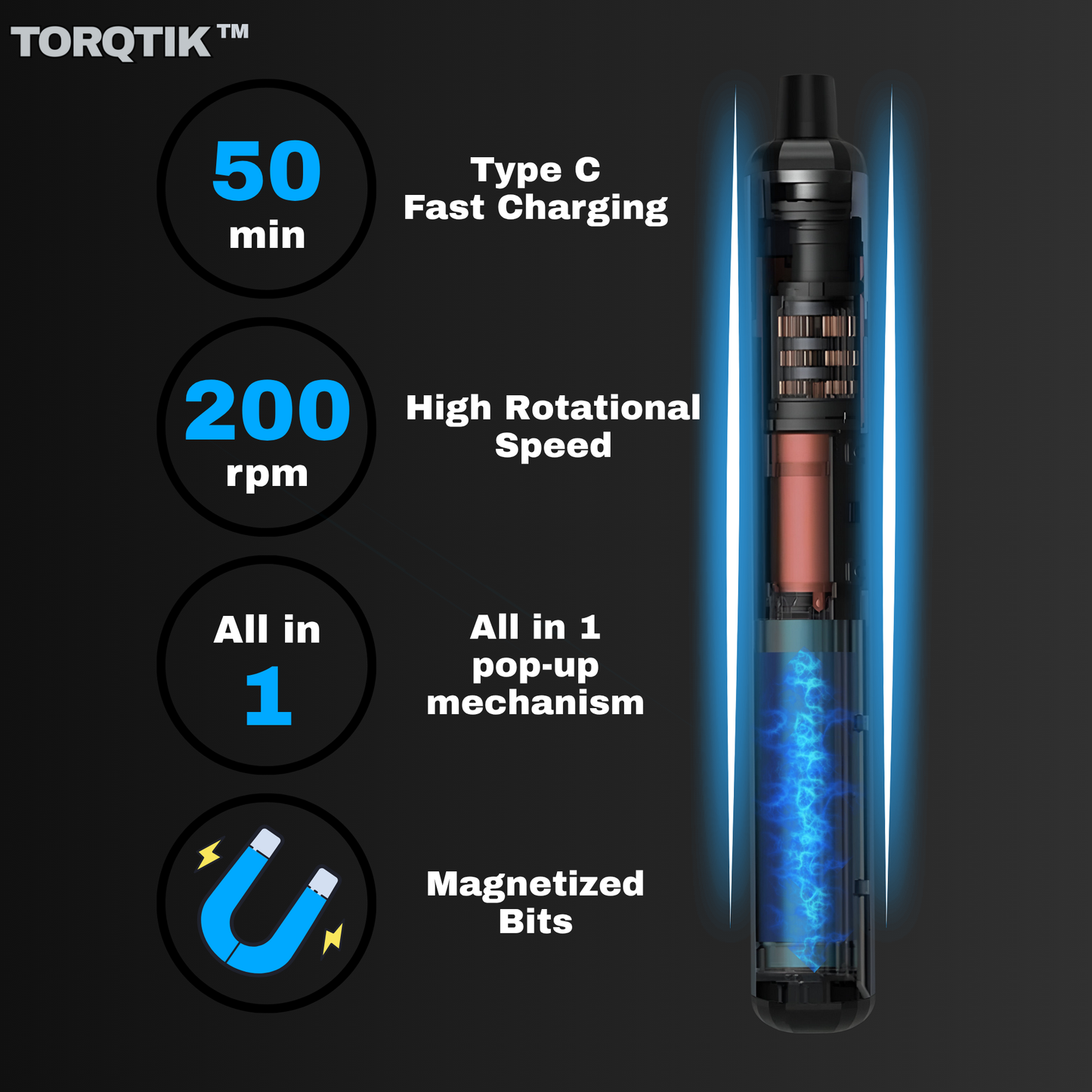 TorqTik™ Precision Electric Screwdriver